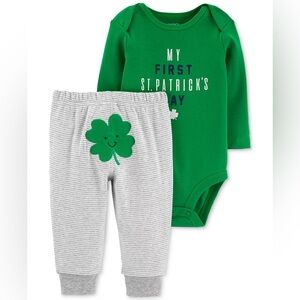 Carter’s St. Patrick's Day Bodysuit & Pants NWT 12m
